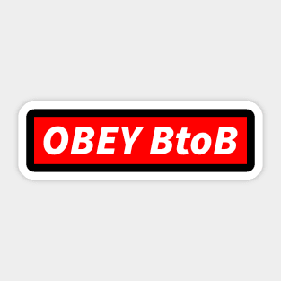 OBEY B to B Sticker